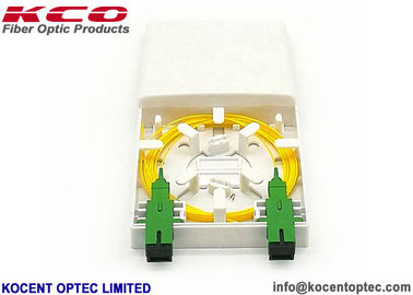 2 Port Fiber Optic Termination Box SC / APC Optica Fibra Socket Roseta Face Plate