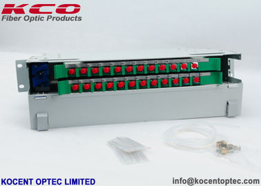 Steel 24FO Fiber Optic Distribution Box 24 Core 19'' Fiber Terminal Patch Panel