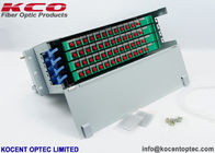 Rack Mountable Fiber Optic Distribution Unit , SC FC LC Optical Terminal Box 48 Core