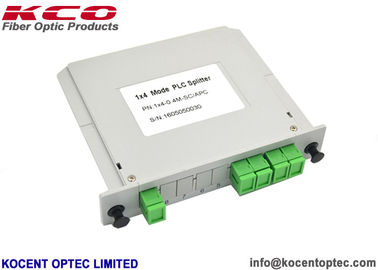 Small Size 1*4 Fiber Optic Splitter 1x4 PLC Splitter LGX Type For Terminal ODF ODB Box