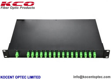 1*16 1:16 1x16 SC/APC Patch Panel Fiber Optic Splitter 19'' Rack Mount 1x16 PLC Splitter ODF