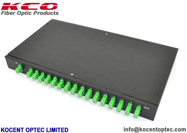 1*16 1:16 1x16 SC/APC Patch Panel Fiber Optic Splitter 19'' Rack Mount 1x16 PLC Splitter ODF