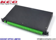 SC/APC Connector 1*32 Fiber Optic PLC Splitter Patch Panel 1x32 Rack Mount Terminal Box