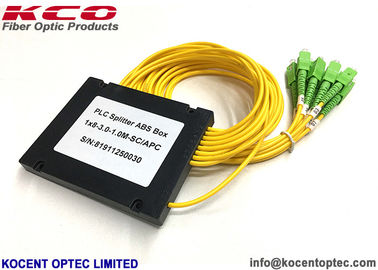 0.9mm 2.0mm 3.0mm Fiber Optic Coupler Splitter 1x8 ABS Box Modular Low Insertion Loss