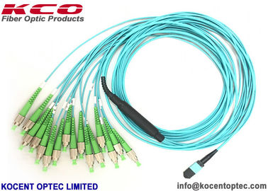 16 Core MPO Patch Cable LC FC ST SC Optical Fiber Connector For Data Center