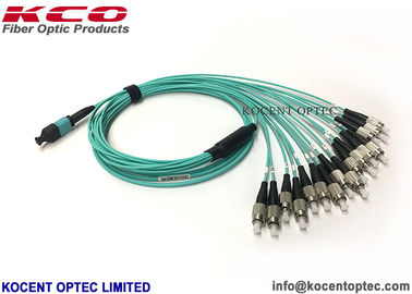 0.2dB Insertion Loss MPO MTP Patch Cord High Density Cable OM3-300 50/125 40G 100G