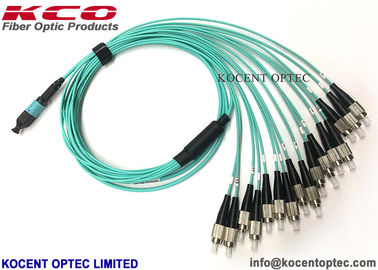 0.2dB Insertion Loss MPO MTP Patch Cord High Density Cable OM3-300 50/125 40G 100G