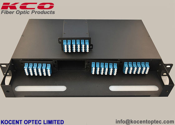 96fo High Density MPO Fiber Optic Patch Panel 1U 19'' MTP Rack Mount Fiber Optic Termination Box