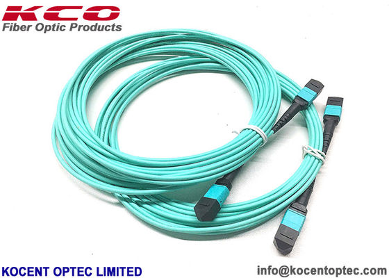 MPO-12 12fo 24fo MM OM3 OM4 50/125 MPO MTP Optical Fibre Trunk Cable