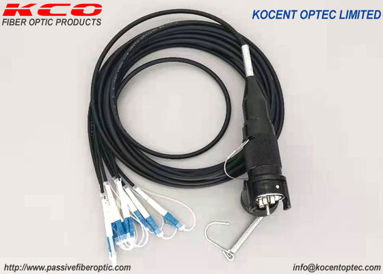 FTTA Fiber Optical Patch Cable with 4fo 8fo 12fo Cores Waterproof Tactical Armoured for  Applications