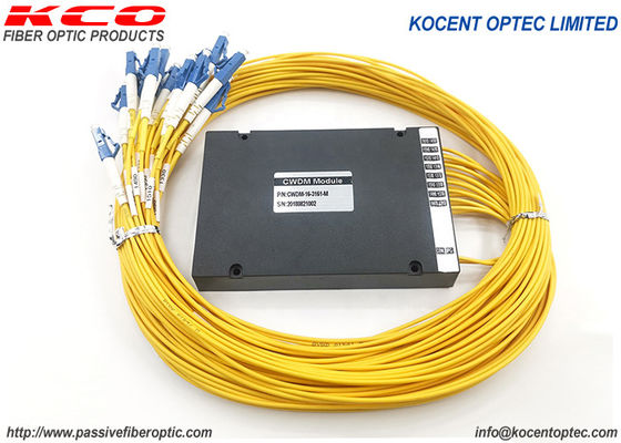Optical Fiber FWDM DWDM CCWDM 16CH Duplex LC UPC 2.0mm Box for 4G 5G Telecom