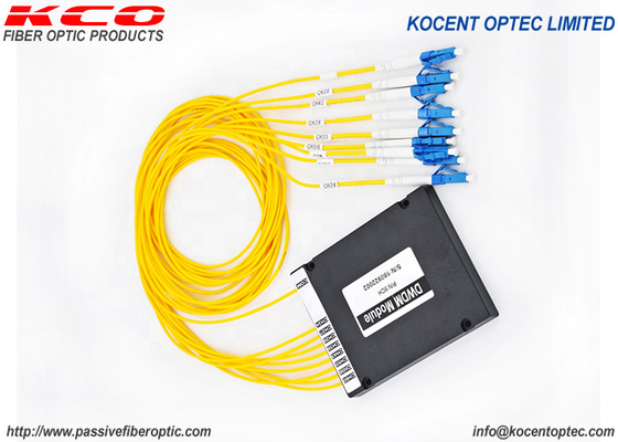 Optical Fiber Mux Demux DWDM 8 Channel LC UPC ITU Channel Passive