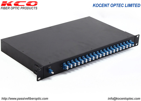 19'' Patch Panel Passive Optical DWDM 40CH Single Fiber For 3G 4G 5G Networks