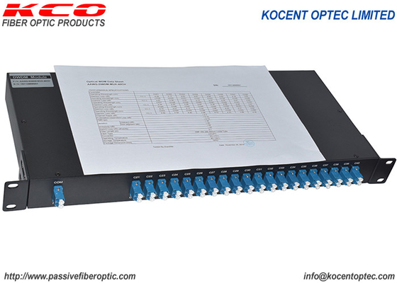 Mux Demux Fiber Optic Dwdm LC UPC 19in 1U Passive Optical DWDM