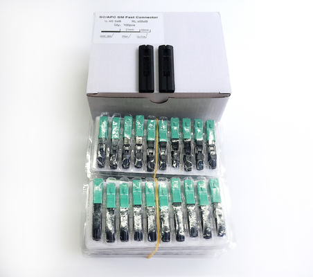 Viettel FTTH SC APC Fiber Optic Fast Connectors Length 55mm Fiber Tension 4N