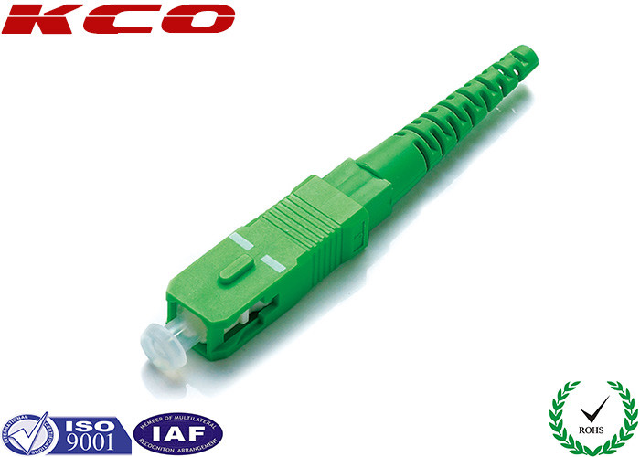 SM SC / APC Simplex Fiber Optic Connectors 0.2dB Low Insertion Loss