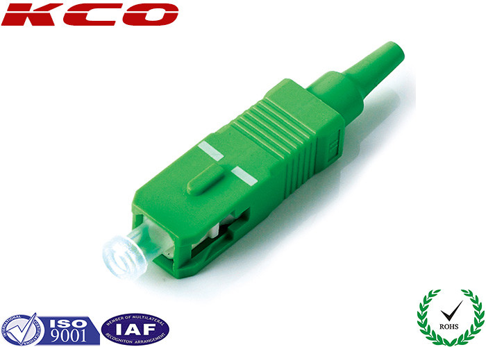 SM SC / APC Simplex Fiber Optic Connectors 0.2dB Low Insertion Loss