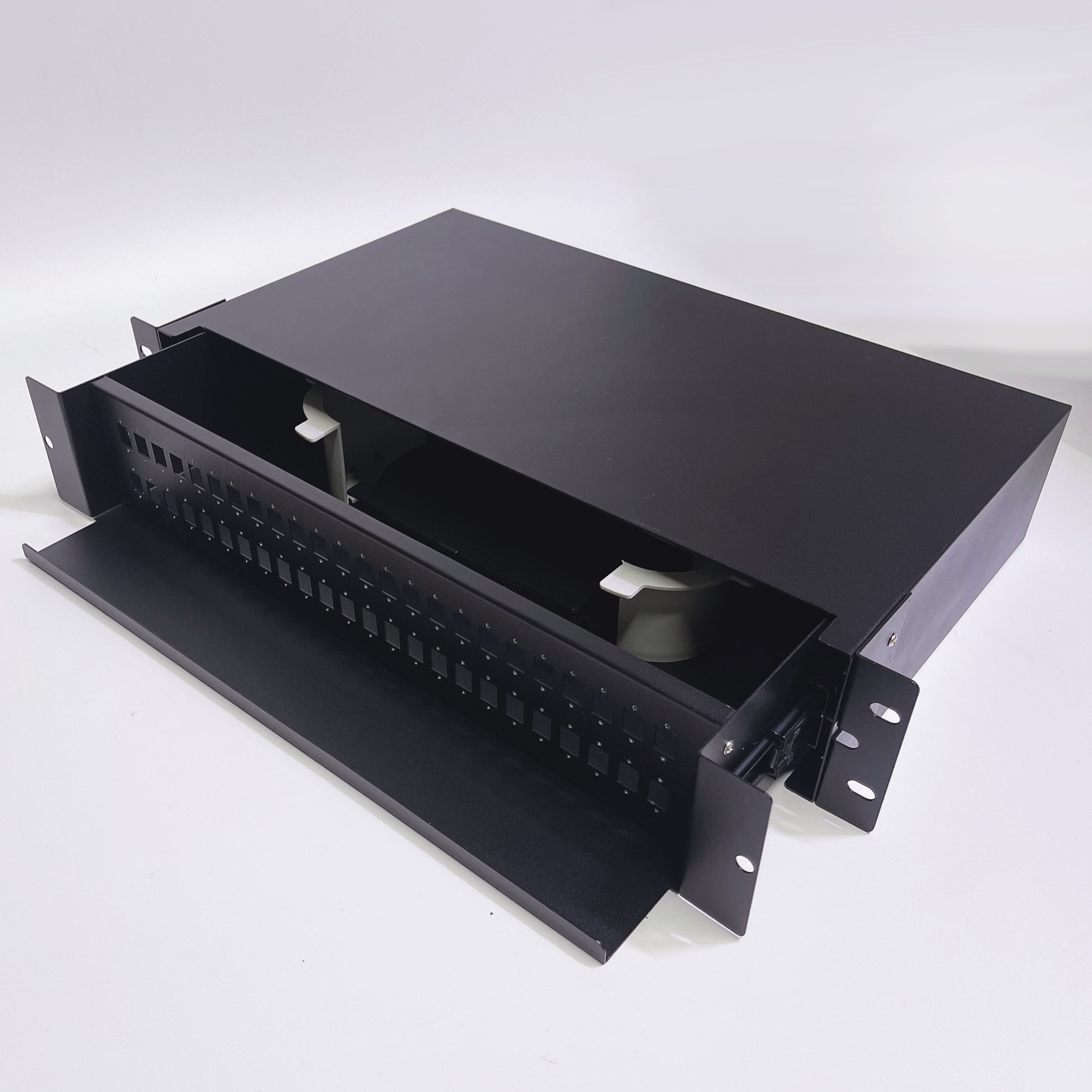 19 Inch Rack Mount Fiber Optic Patch Panel with Drawer Type
