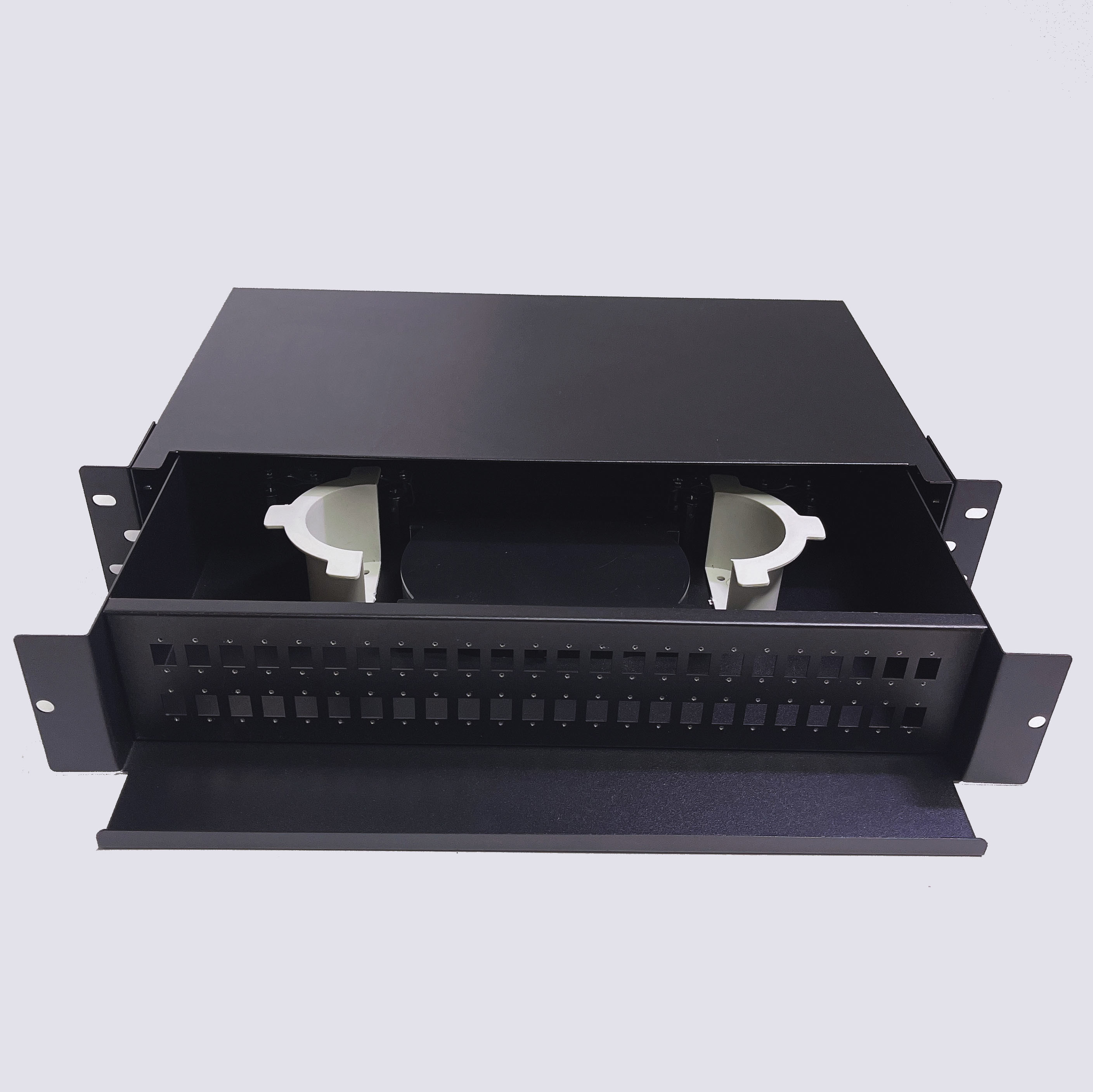19 Inch Rack Mount Fiber Optic Patch Panel with Drawer Type