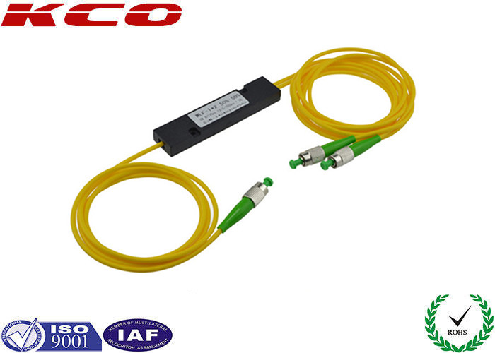 FC/APC Single Mode 1310/1550nm Fiber Optic 1x2 Fused Coupler