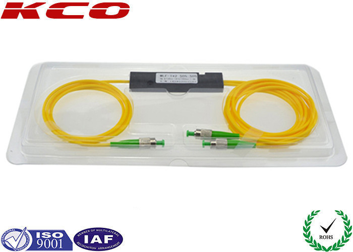 FC/APC Single Mode 1310/1550nm Fiber Optic 1x2 Fused Coupler