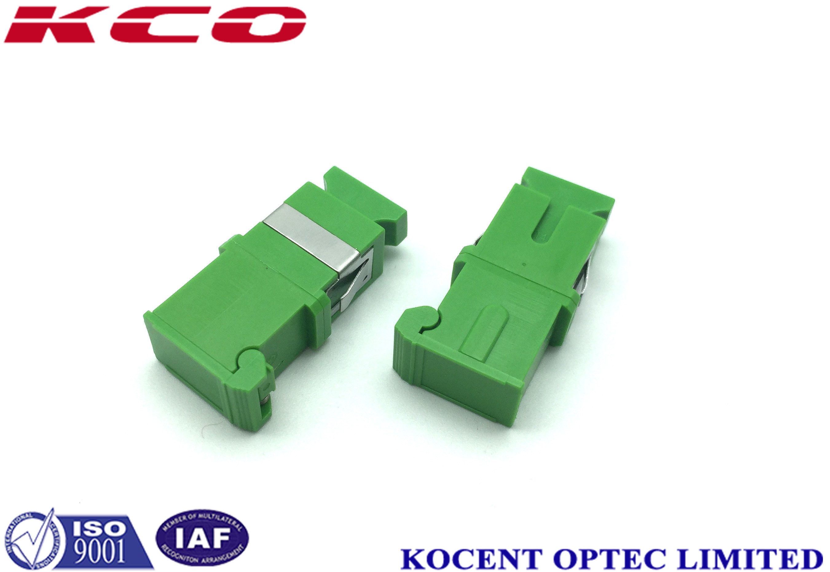 SC APC and UPC Shutter Fiber Optic Adapter For FTTH GEPON Telecom Grade ...