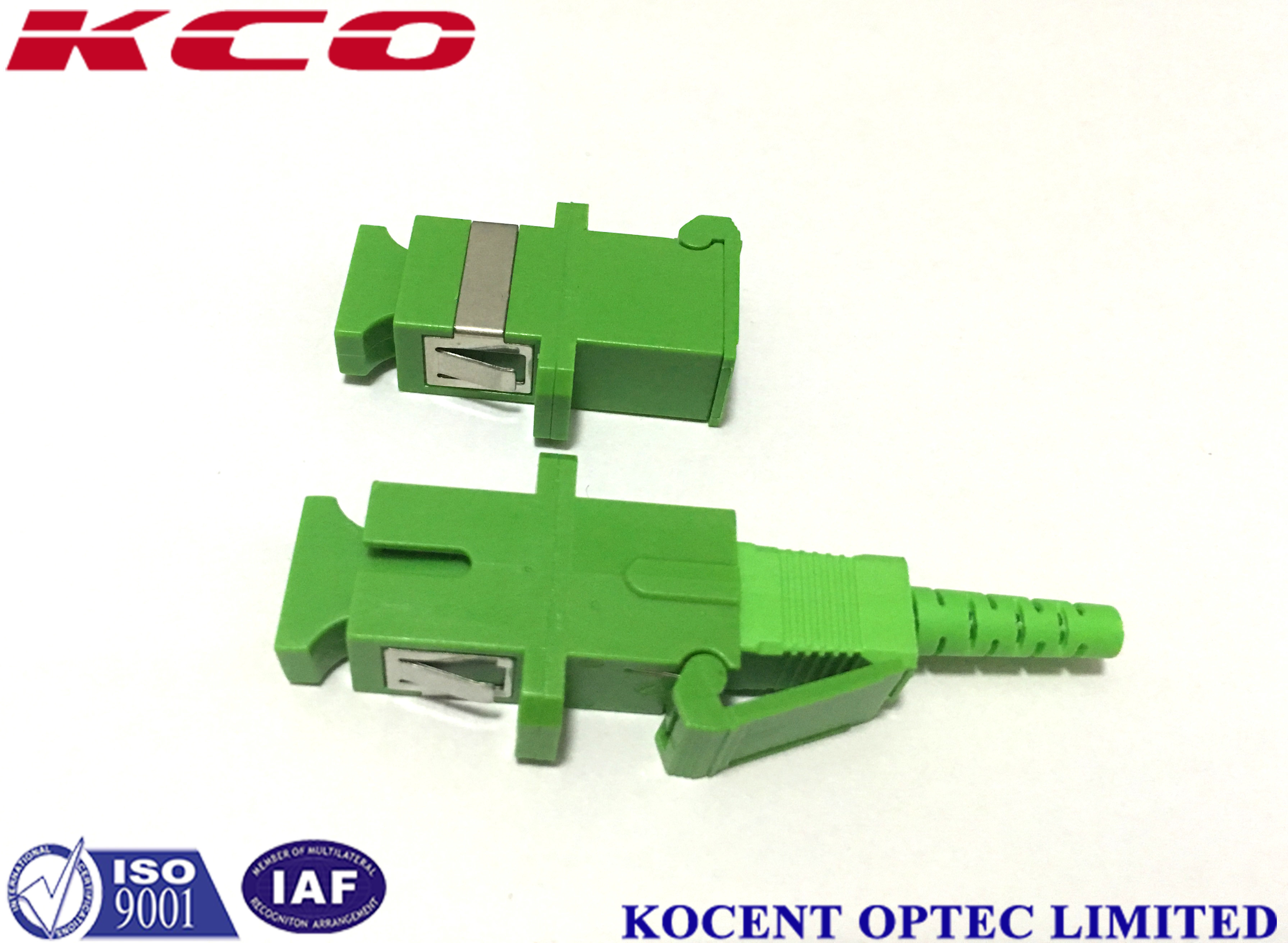 SC APC and UPC Shutter Fiber Optic Adapter For FTTH GEPON Telecom Grade ...