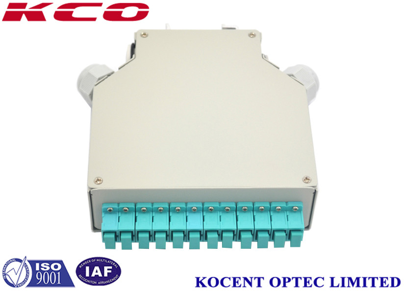 KCO-DINRAIL-SC-OM3-12 Din Rail Fibre Optical Splice Terminal Box For ...