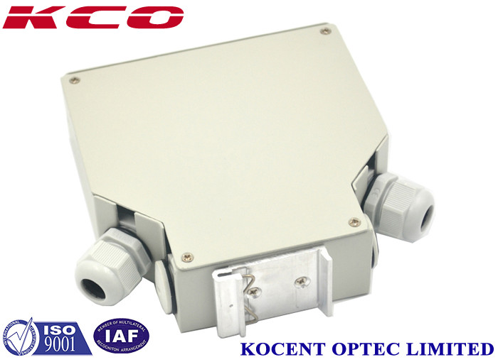 Din Rail Fiber Optic Splice Terminal Box - 12 Port SC/LC Adapter