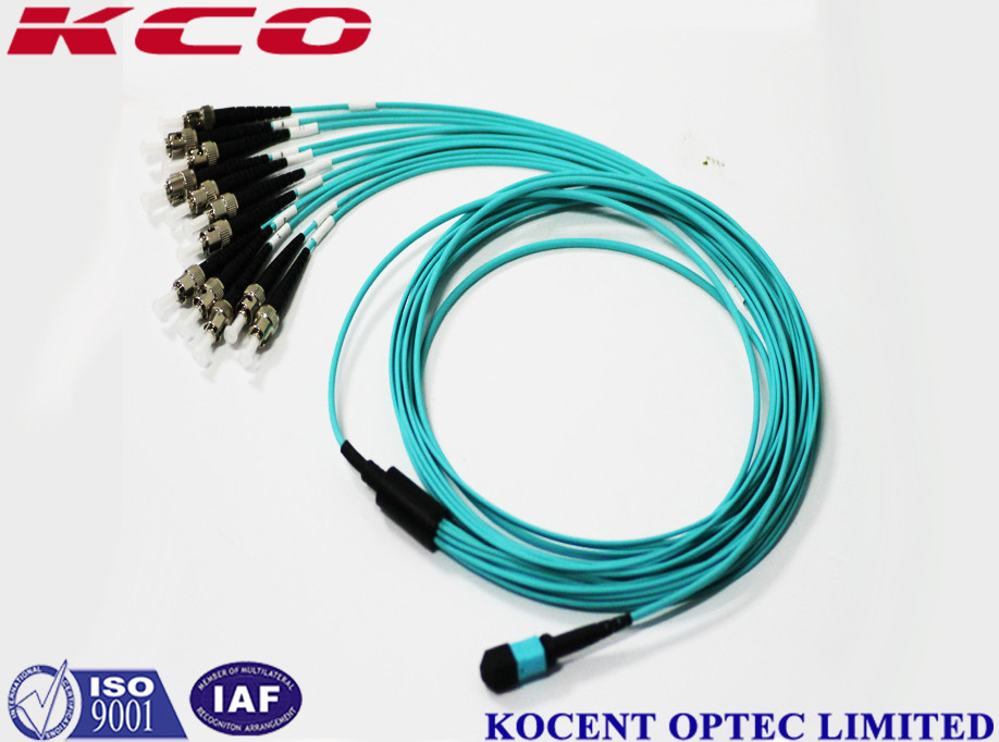 Stable MPO MTP Patch Cord MPO To 12 ST/UPC Multimode With Break Out Kits