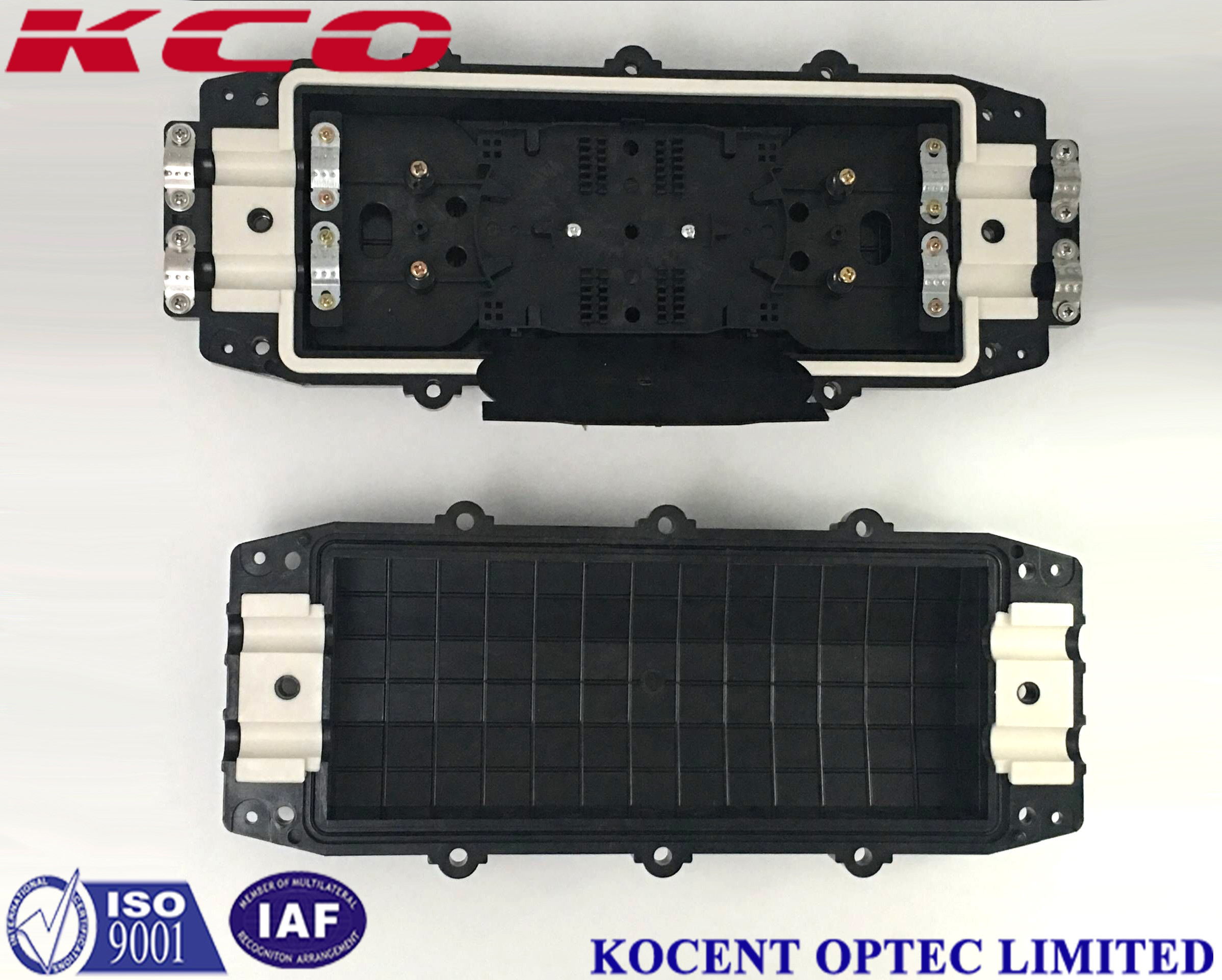 144 Cores Fiber Optical Splice Closure Joint Box PC Material IP65 KCO ...