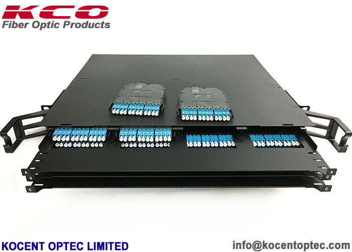 Mpo Rack 144fo LC Duplex 19'' 1U Rack Mountable High Desity MPO MTP Fiber Optic ...
