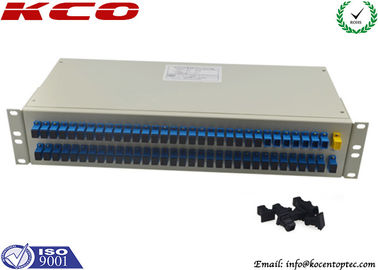 Rack Type Fibre Optic Cable Splitter PLC 1x64 Corning Optical Fiber Passive Optical Networks
