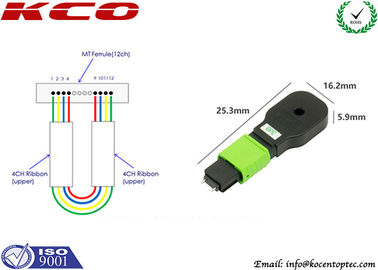 Network Fiber Optic Loopback Plug Attenuator 1 - 20 dB for 40G 100G QSFP