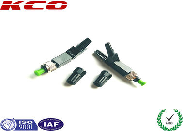 0.2 dB Insertion Loss Fiber Optic Fast Connector FC / APC Quick Installable For Drop Cable