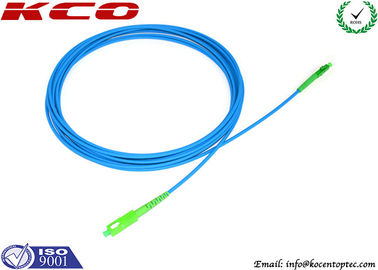 Rodent-resistant SM cable SC/APC to LC/APC sinplex armored optical fiber patch cables armoured cord jumper