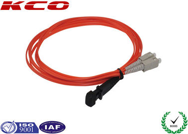 MTRJ Fiber Optic Patch Cord , MT-RJ Multimode Duplex 2 Fiber Optic Cable 