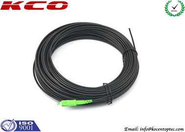 Outdoor Exterior SC / APC Fiber Optic Patch Cord With Black 3.5mm Diameter PE Sheath Cable