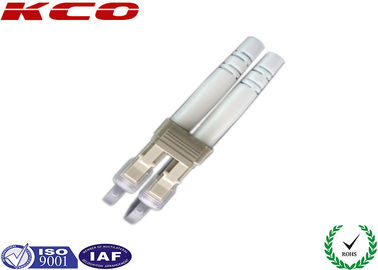 Dual LC Connector Fiber Optic Pull Proof , Plastic Optical Fiber Connectors