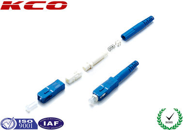 FTTH SC Optical Fibre Connectors / Small Form Factor Fiber SC Connector