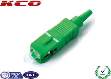 SM SC / APC Simplex Fiber Optic Connectors 0.2dB Low Insertion Loss with RoHS