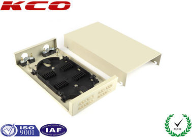 55dB ODF Metal FTTH Distribution Box / Optical Fiber Termination Box 24 Fibers