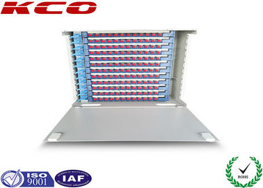 SC FC ST Steel Fiber Optic Distribution Box Unit ODF Rack Mounting
