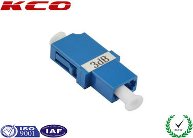 LC / UPC APC Plastic Fiber Optic Attenuator Kits Bulkhead Adapter 1dB - 30dB