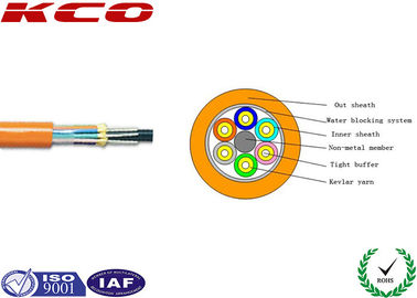 Tight Buffer Breakout Fiber Optic Cable GJFPV , Duplex Zip Cord Fiber Optic Cable