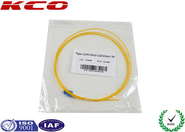 LC UPC Simplex Fiber Optic Cable 0.9mm PVC Cover , Fibre Optic Patch Cable