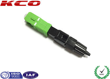 Green Optics Fiber Fast Connector Single Mode SC / APC Type Easy Assembling