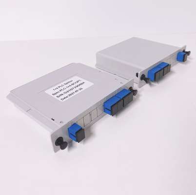 1x4 1:4 1*4 Cassette Slot Type ABS Box PLC Splitter LGX Insert Fiber Optic Splitters