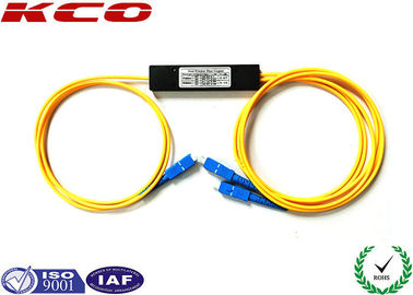 2.0mm SM FBT Coupler Single Mode 1*2 Fused Fiber Optic Splitter With SC / UPC Connector