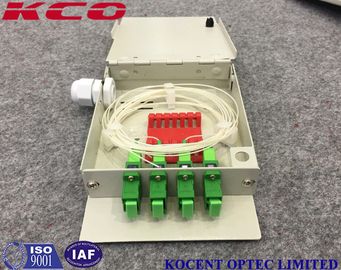 Indoor Fiber Optic Terminal OTB Wall Mountable Face Plate 4 SC/UPC Adapter Ports